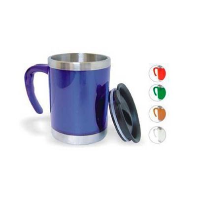 Caneca térmica 400ml com tampa plástica