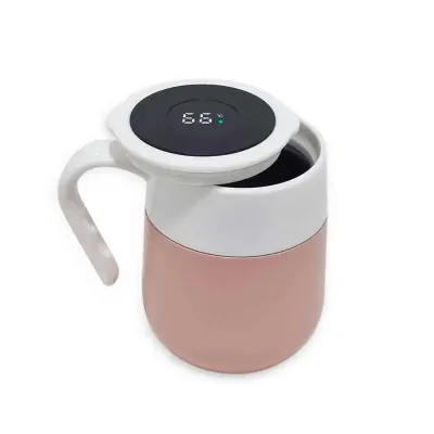 Caneca Termica 500 ml em Inox Com Display Led