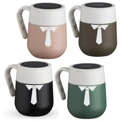 Caneca Termica 500ml Display Preto e Branco