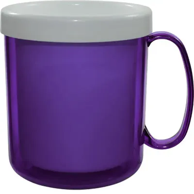 Caneca Termica Color Lilas 300ml Plastico