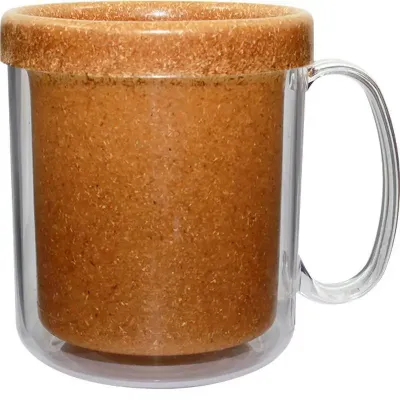 Caneca Termica Cristal 300ml Fibra Madeira Green