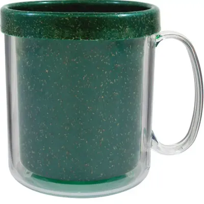 Caneca Termica Cristal 300ml Fibra Madeira Verde