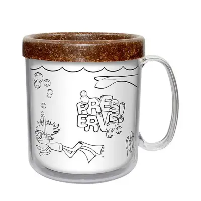 Caneca Termica Cristal Infantil 300ml Cocogreen