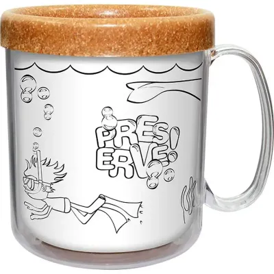 Caneca Termica Cristal Infantil 300ml Green