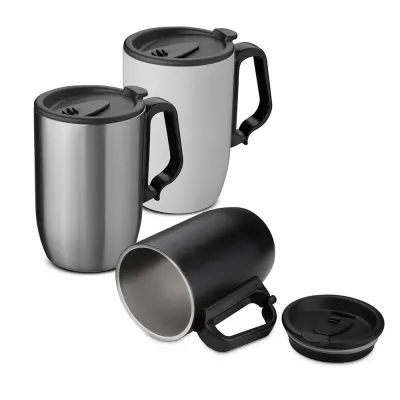 Caneca Termica em Aco Inox Personalizada Com Tampa