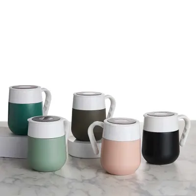 Caneca Termica Inox 500ml Com Display Led