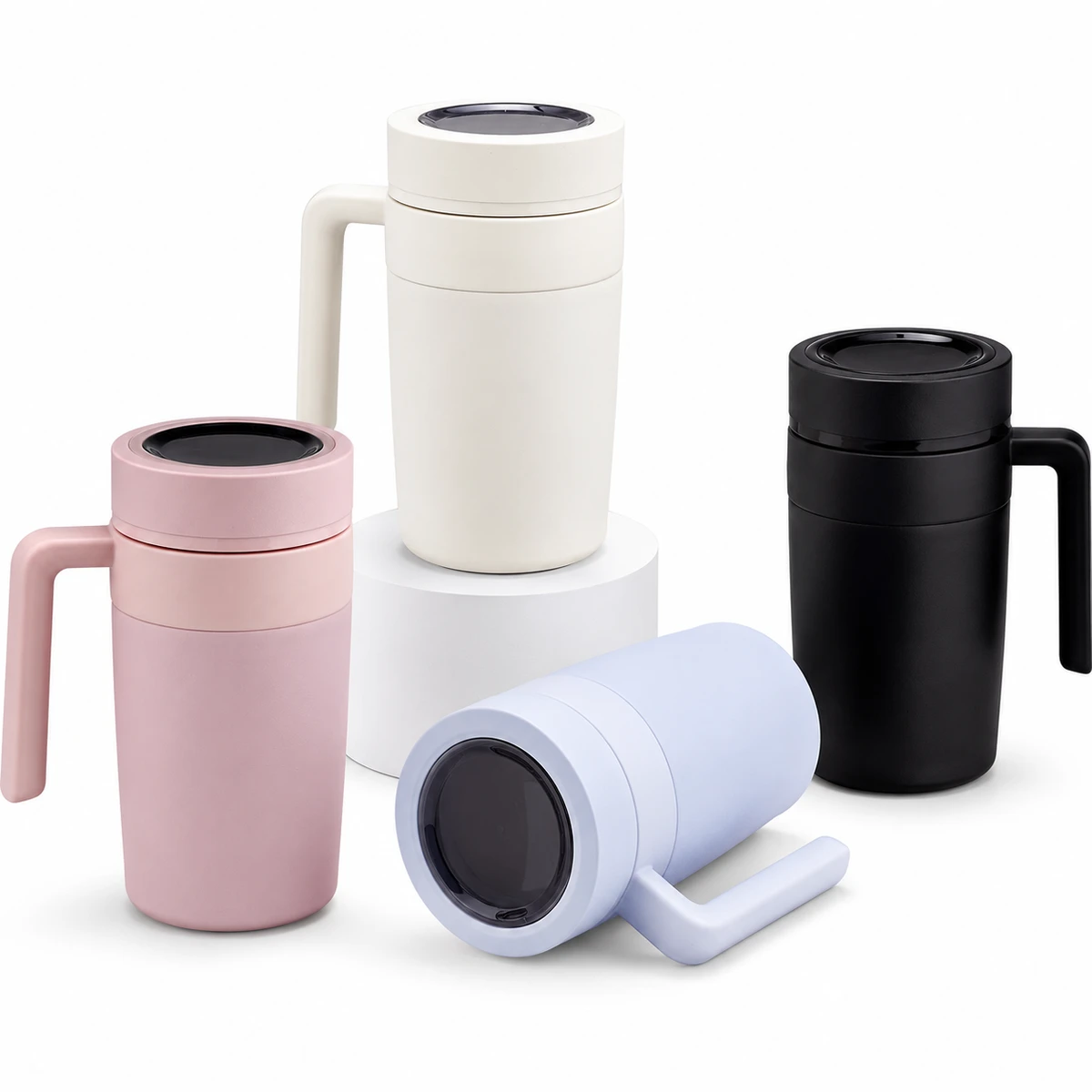 Caneca Térmica Inox 500ml com Display LED