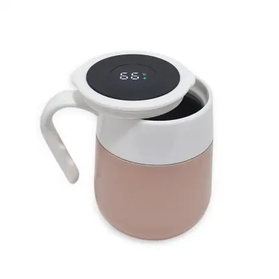 Caneca Termica Inox 500ml Com Display Led