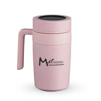 Caneca Termica Inox 500ml Com Display Led
