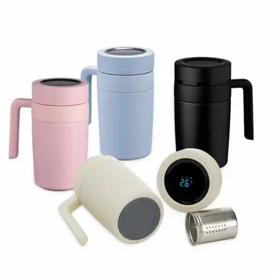Caneca Termica Inox 500ml Com Infusor