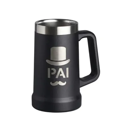 Caneca Termica Inox 700ml Preta