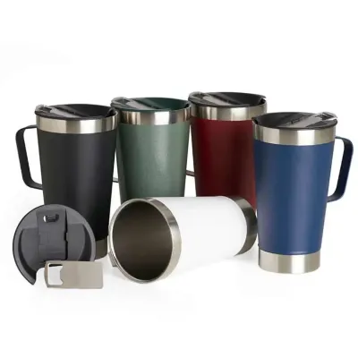 Caneca Termica Inox Com Abridor 500ml