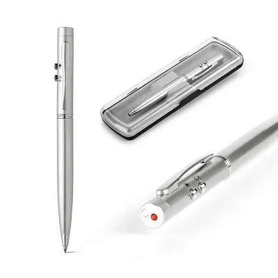 Caneta Com Laser e Led em Metal Lnr91821