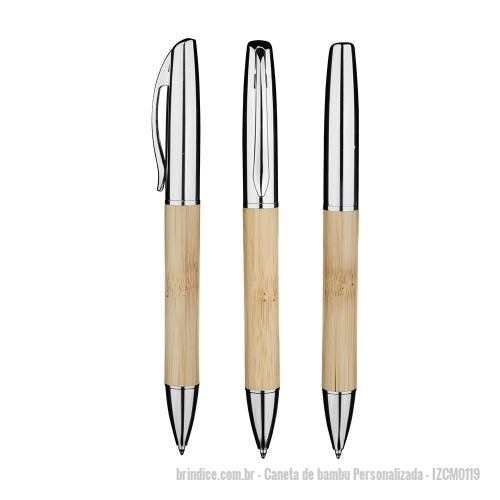 Caneta De Bambu Personalizada