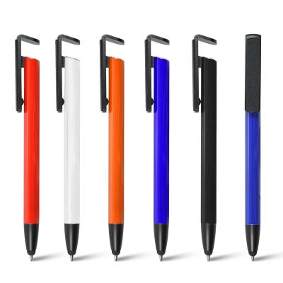Caneta de Metal Com Ponteira Touch e Porta Smartphone Personalizado