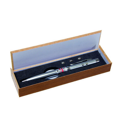Caneta de Metal Laser Com Led Acompanha Estojo Ideal Para Reunioes Acompanha Seu Cliente Nos Mel