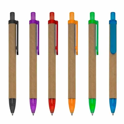 Caneta Ecologica Papelao Personalizada