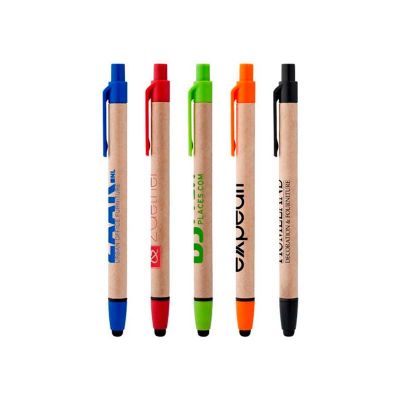 Caneta Ecologica Personalizada Com Ponteira Touch Para Tablet Feita de Material Reciclado e Persona