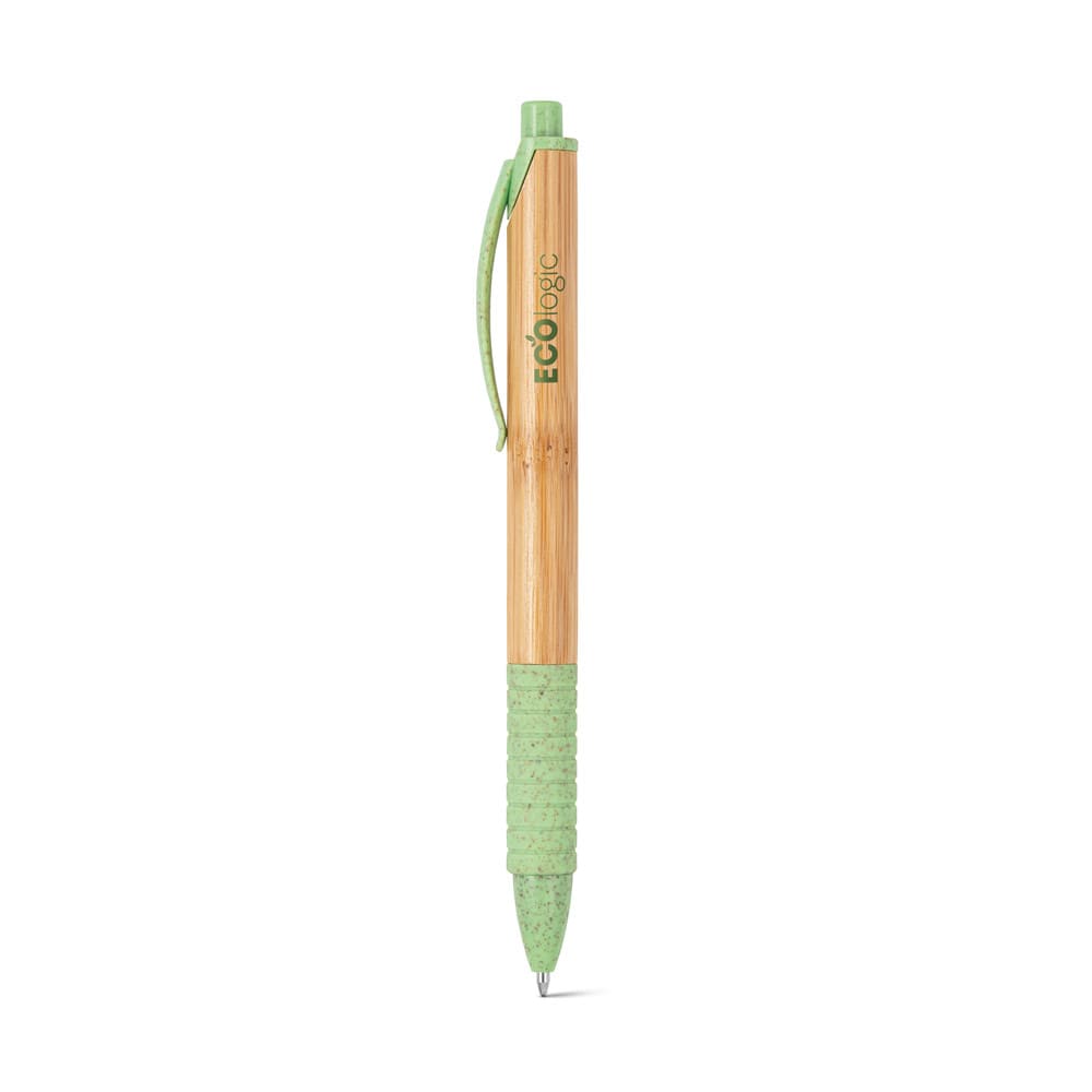 Caneta Esferográfica de Bambu Kuma Personalizada