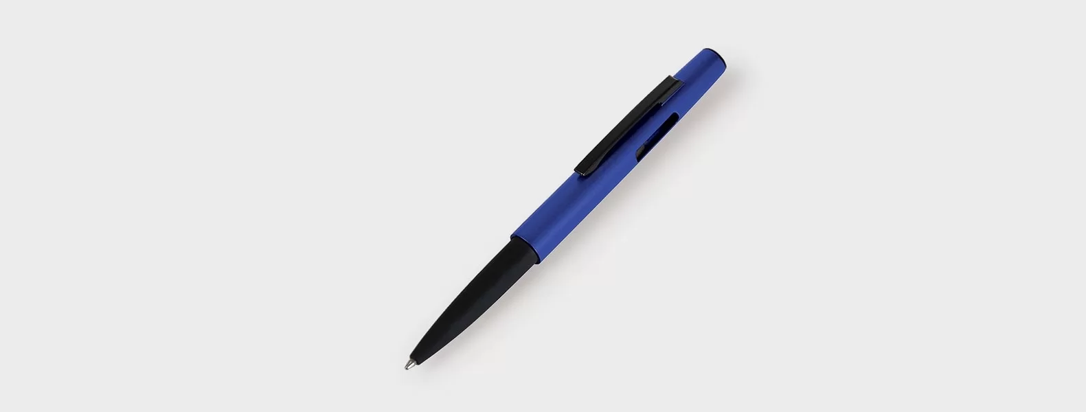 Caneta Esferográfica Em Abs Com Tampa Ponta Touch Azul
