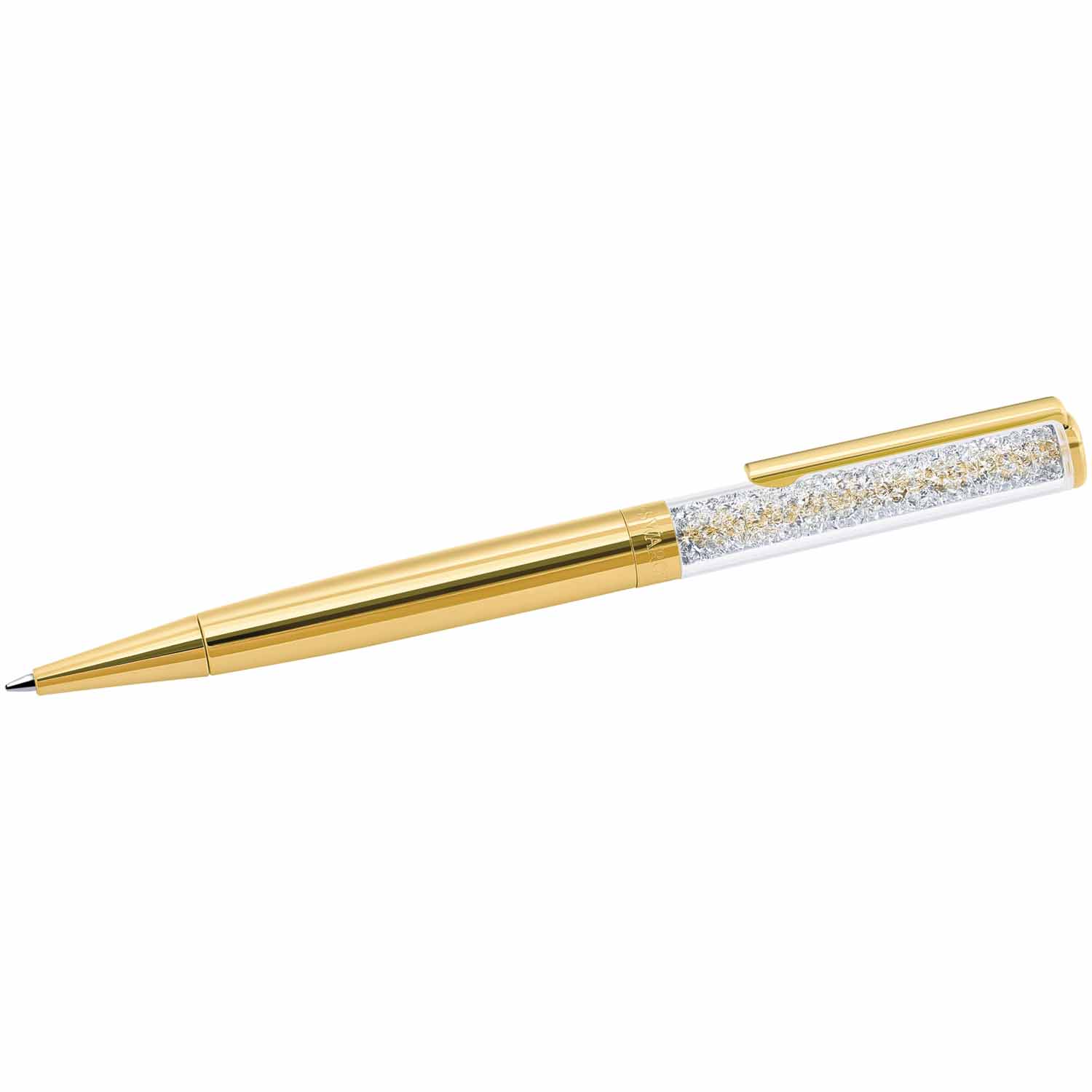 Caneta Esferográfica Swarovski Crystalline Dourada