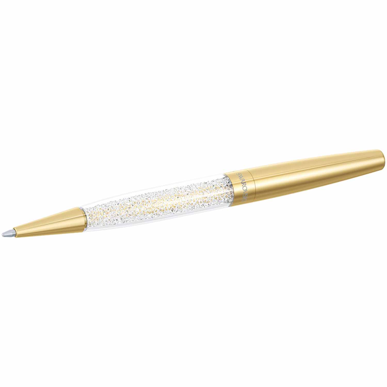 Caneta Esferográfica Swarovski Crystalline Stardust Dourada