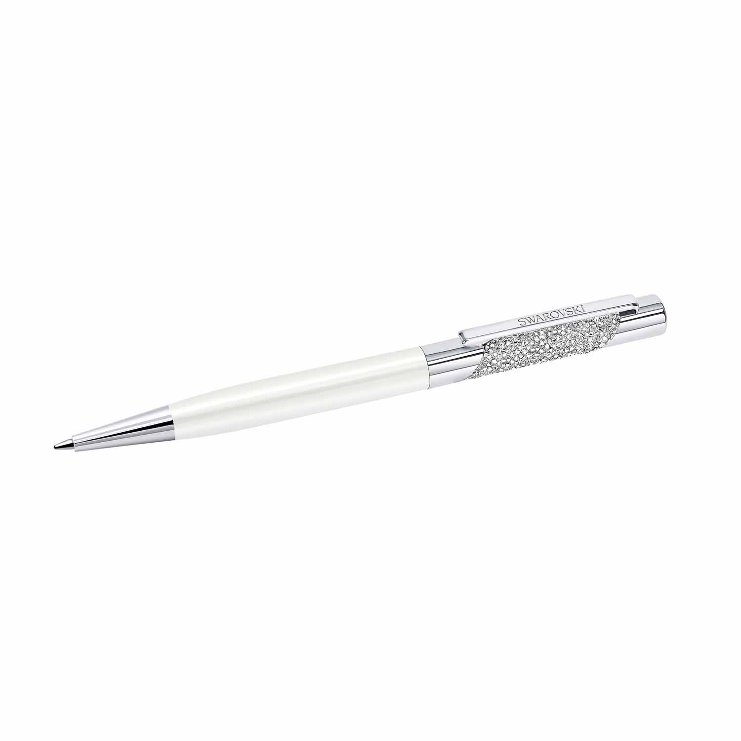 Caneta Esferográfica Swarovski Eclipse Branca 520 Cristais
