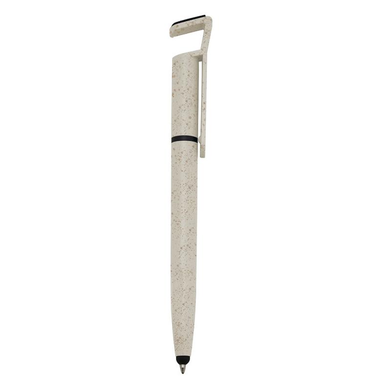 Caneta Fibra de Bambu Touch com Suporte - SB00708T