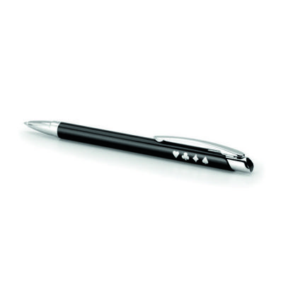 Caneta Italiana Personalizada Modelo Serrat Design Italiano Corpo de Aluminio Com 15 km de Escrit