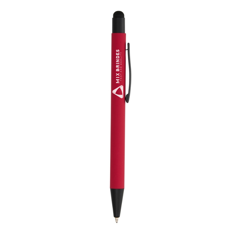 Caneta Metal Touch Emborrachada