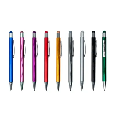 Caneta metal touch personalizada - cores