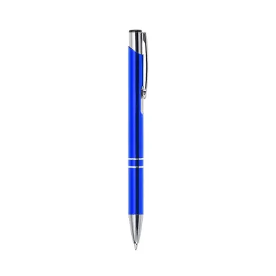 Caneta Metalica Com Carga Esferografica Azul