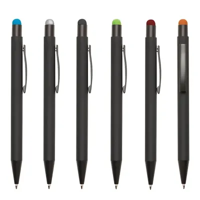 Caneta metálica com touch screen: várias cores