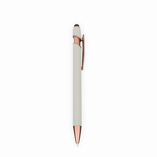 Caneta Metálica Emborrachada com Touch Personalizada