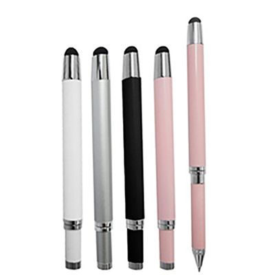Caneta Mini de Metal Com Ponta Para Tablet