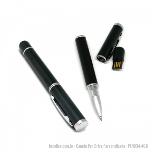 Caneta Pen Drive Personalizada