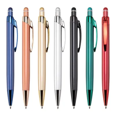 Caneta personalizada disponível em várias cores, perfeita para destacar sua marca em ações promocionais e eventos.