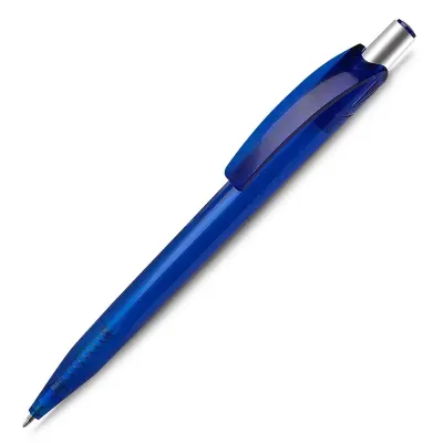 Caneta Plastica cg Azul Personalizada