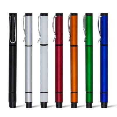 Caneta Plastica Com Marca Texto Personalizada