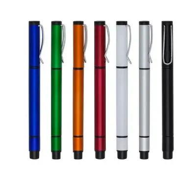 Caneta Plastica Com Marca Texto Personalizado