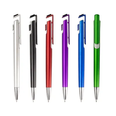 Caneta Plastica Com Suporte Para Celular
