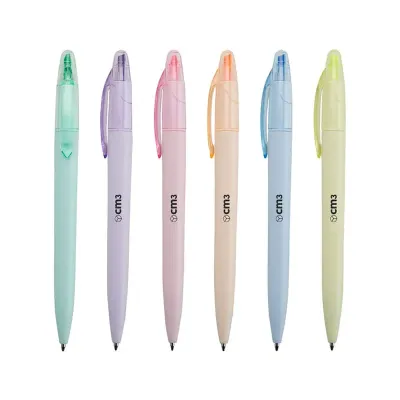 Caneta Plastica Marca Texto Personalizada