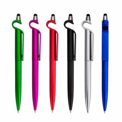 Caneta Plastica Touch Com Suporte