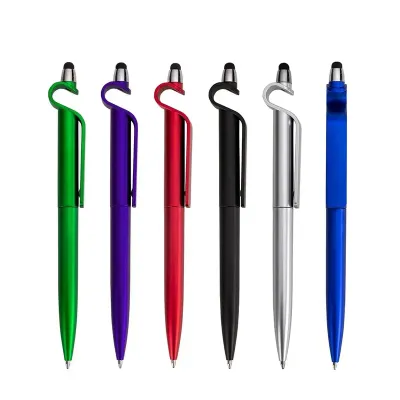Caneta Plastica Touch Com Suporte Ct08