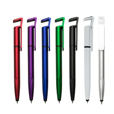 Caneta Plastica Touch Com Suporte Lnr00708