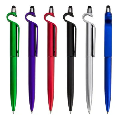 Caneta Plastica Touch Com Suporte Lnr13499b