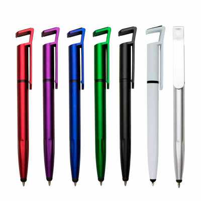 Caneta Plastica Touch Com Suporte Para Celular