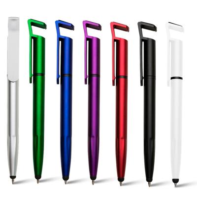 Caneta Plastica Touch Com Suporte Personalizada