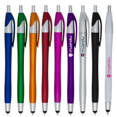 Caneta Plástica Touch: várias cores