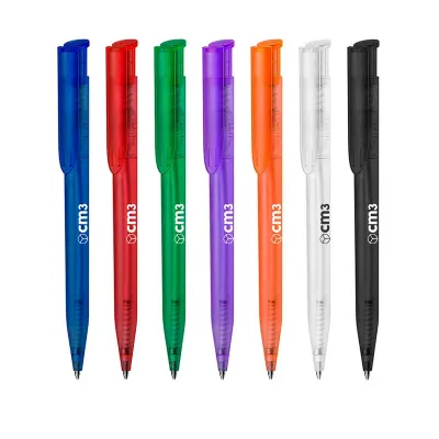 Caneta Plastica Translucida Personalizada